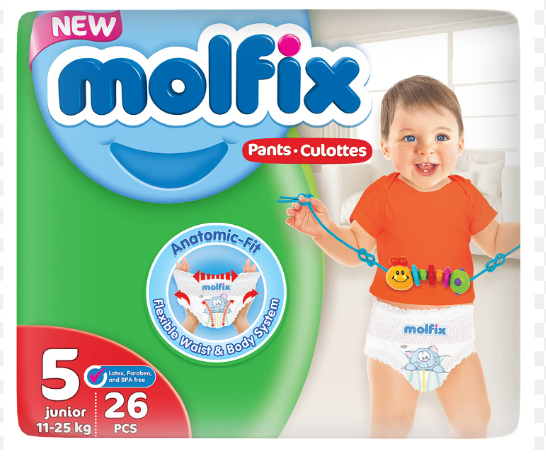 Molfix - Size 5 Shorts - 26 Pcs